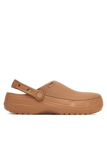 Klapki Crocs beżowe