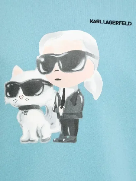 Hanorac Karl Lagerfeld cu imagine albastru