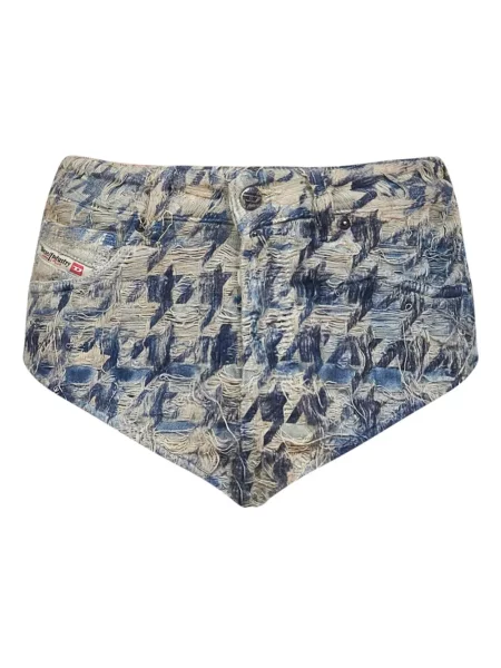 Pantaloni scurți din denim Diesel albastru