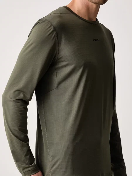 Лонгслив Boss Green зеленый