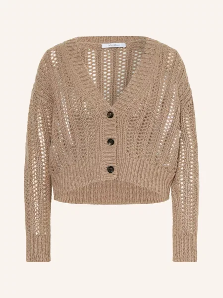 Max Mara Pletený Svetr Zaino Z Kašmíru velbloudí