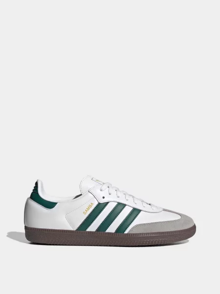 Кожаные кеды Adidas белые