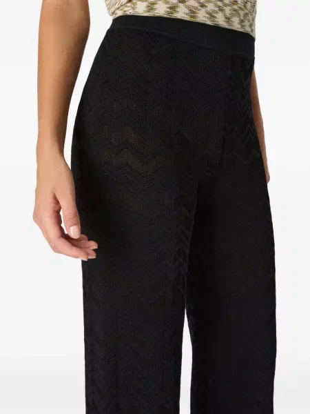 Pantaloni Missoni tricotate negru