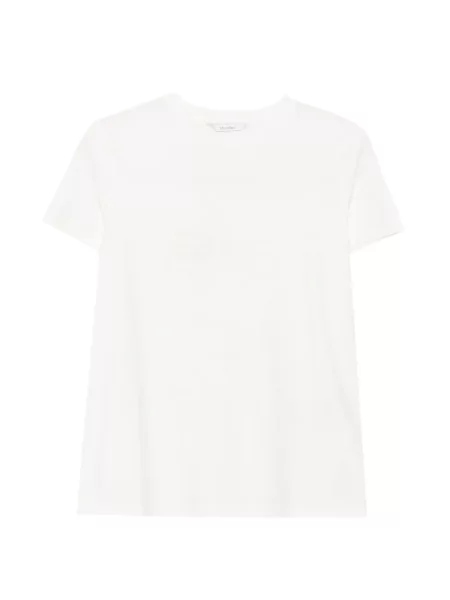 Tricou Max Mara cu imagine cu decolteu rotund alb