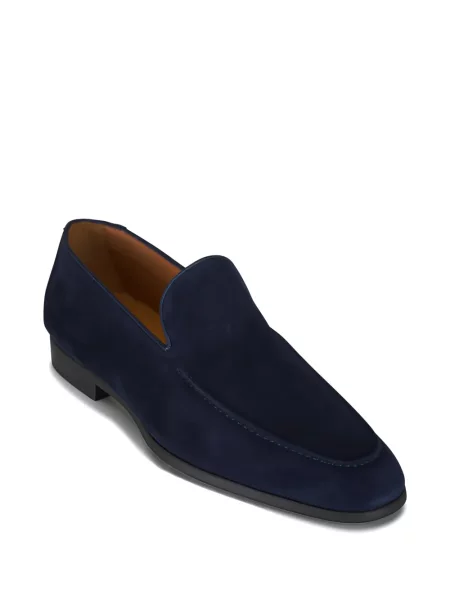 Pantofi loafer Magnanni din piele de căprioară casual albastru