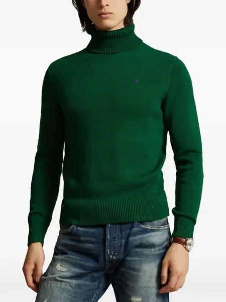 Matlasat tricou polo Polo Ralph Lauren cu decolteu rotund cu autograf roșu