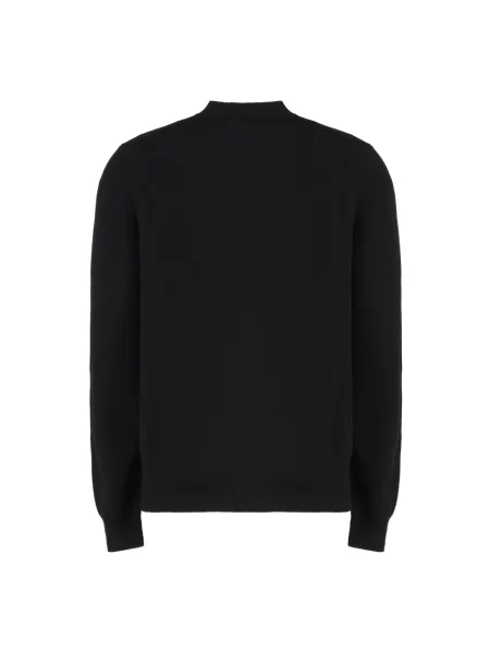 Kardigan Comme Des Garcons Play wełniany z dekoltem w serek czarny