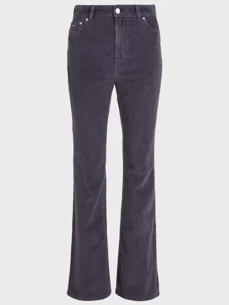 Вельветовые брюки Tommy Jeans клеш синие