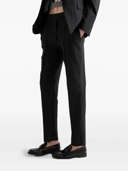 Pantaloni Prada de lână negru