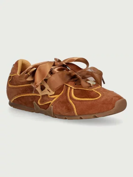 Naked Wolfe Adored sneakers pentru femei din piele întoarsă maro
