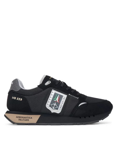 Sneakersy Aeronautica Militare čierna