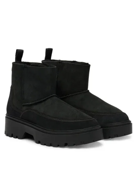 Tommy Hilfiger Hótaposó Real Shearling Pullon fekete