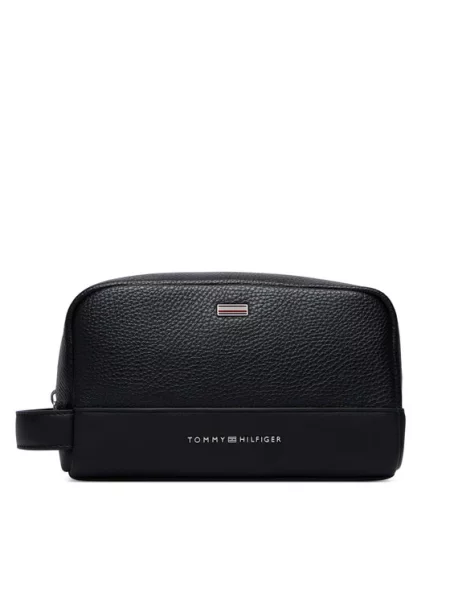 Geantă Tommy Hilfiger din piele negru