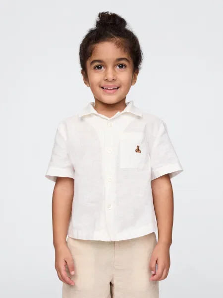 Cămașă Gap de in alb