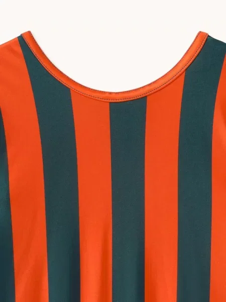 Tinycottons боді дитяче RED-BLUE STRIPES SHINY BODY червоне