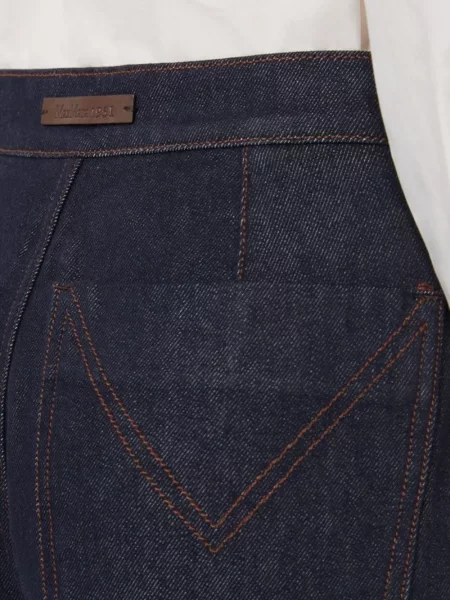 Blugi Max Mara plisate albastru