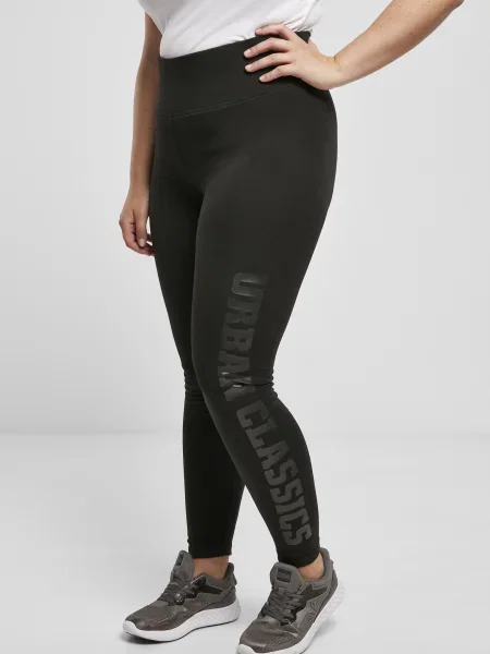 Legginsy Urban Classics z wysoką talią czarne