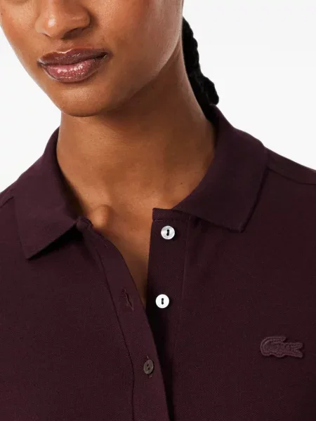 Tricou polo Lacoste cu autograf roșu