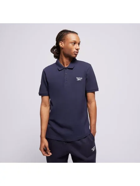 Reebok Polo Blaze Embroidered Ss Polo Shirt granatowa