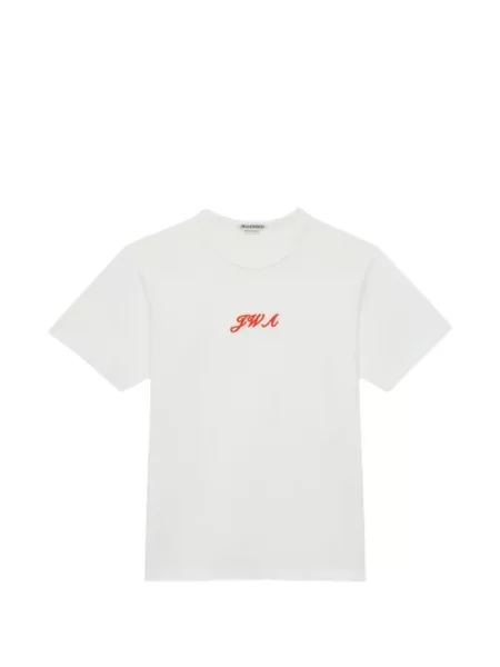 Tricou Jw Anderson cu broderie alb