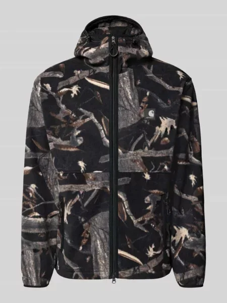 Kurtka z polaru z kapturem model Blevin' Carhartt Work In Progress czarna