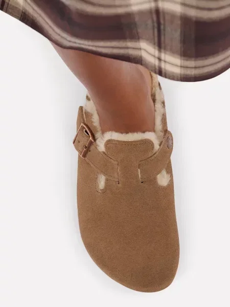 Замшевые мюли Birkenstock