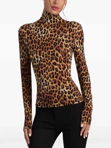 Top Alice + Olivia cu imagine cu model leopard