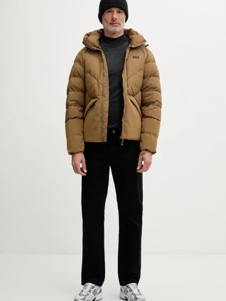 Helly Hansen geacă cu puf bărbați VILLAGE DOWN JACKET verde