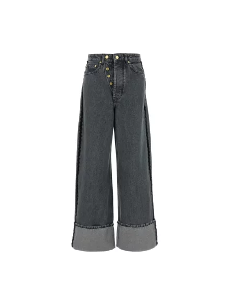 Baggy jeans Ganni czarne