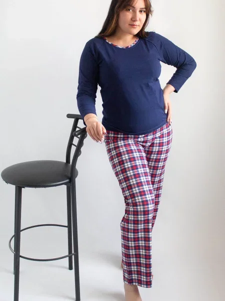 Женская пижама с клетчатыми штанами Pajamas BIANKA