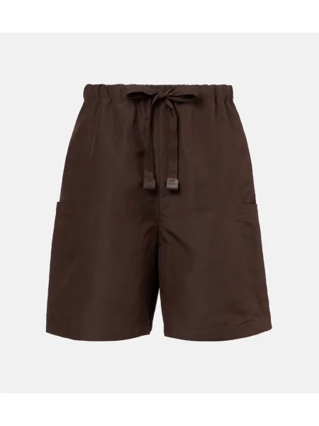 Pantaloni scurți Max Mara de in maro