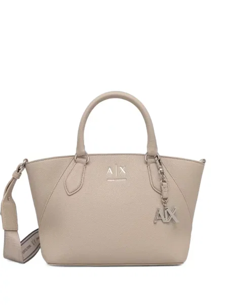 Geantă shopper Armani Exchange cu autograf