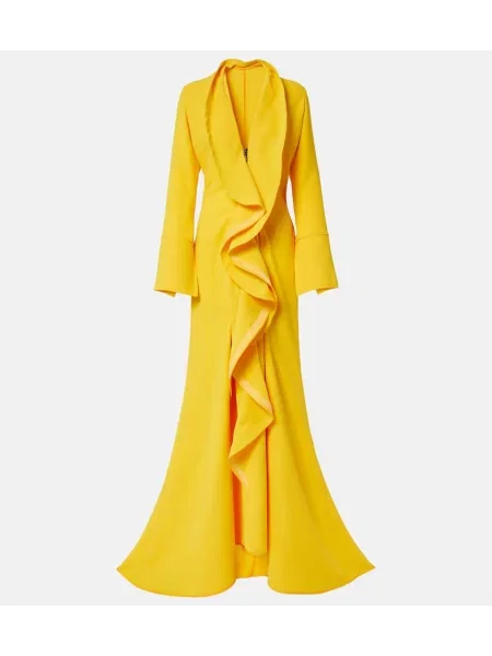 Sukienka Maticevski drapowana żółta