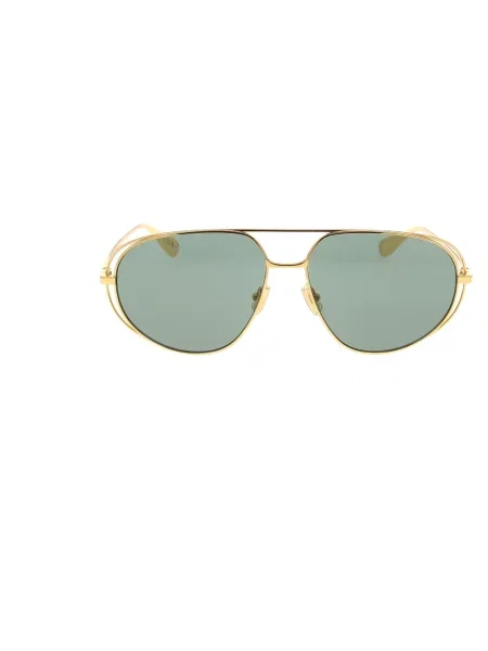 Okulary przeciwsłoneczne Bottega Veneta żółte
