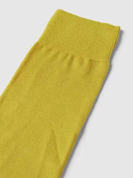 Podkolanówki z domieszką wełny dziewiczej model ClimaWool' Falke żółte