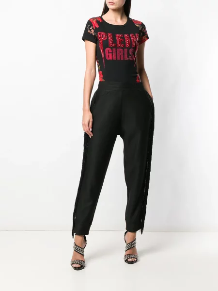 Kelnės Philipp Plein su kutais juoda