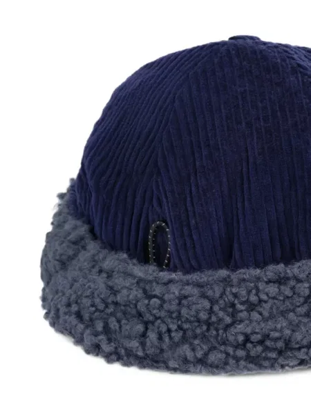 Șapcă Kangol de catifea cord albastru
