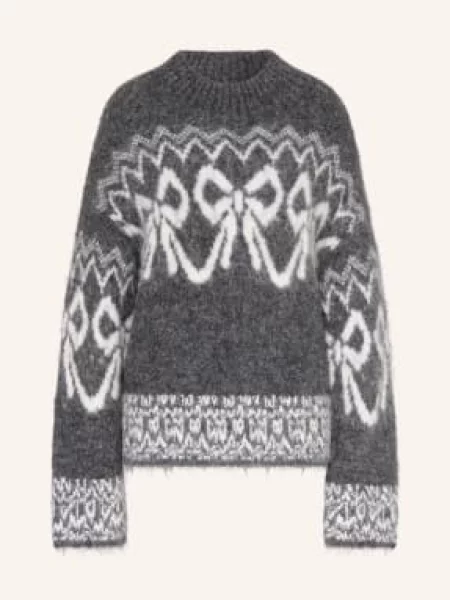 Mrs & Hugs Sweter Z Alpaki grau