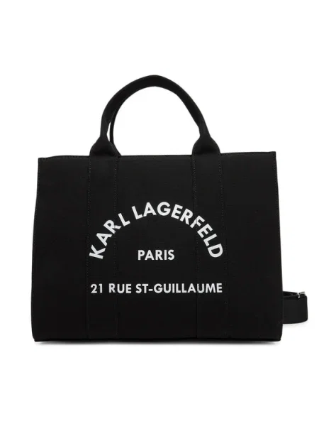 Shopper kabelka Karl Lagerfeld čierna