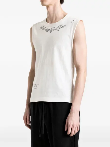 Cămașă Balenciaga cu imagine alb