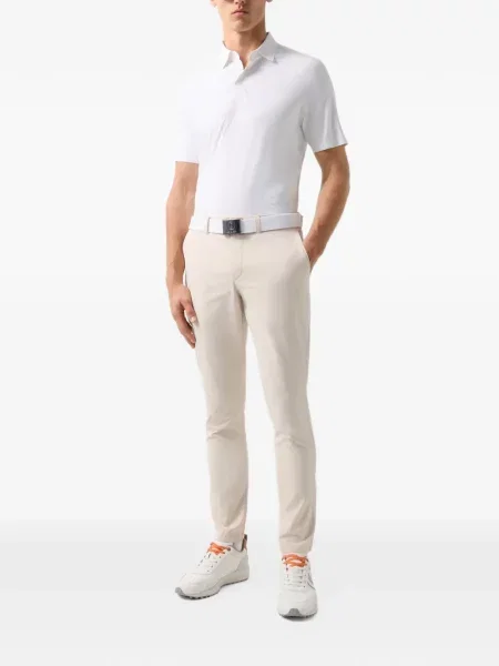 Tricou polo Bogner cu imagine alb