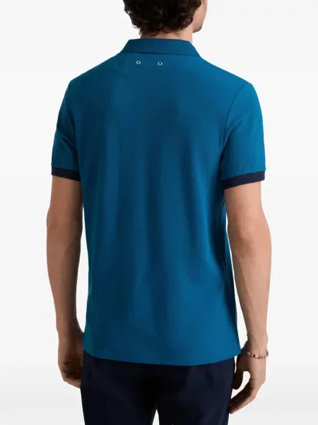 Polo Vilebrequin cu broderie albastru