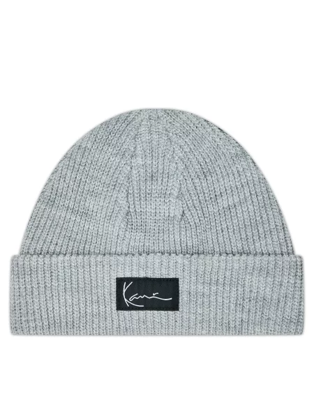 Karl Kani Kape Beanie pegasto siva