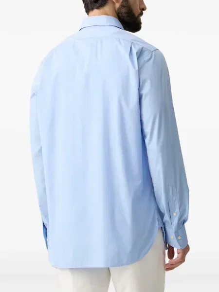 Μακρύς πουκάμισο Polo Ralph Lauren με κέντημα μπλε