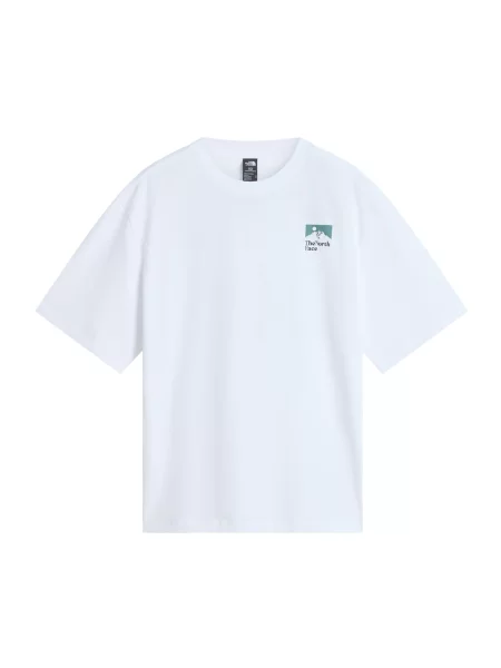 THE NORTH FACE Tricou M THE RIGHT SIDE OVERSIZED SS TEE' alb