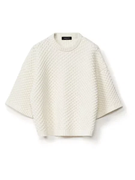 Sweter Fabiana Filippi wełniany biały