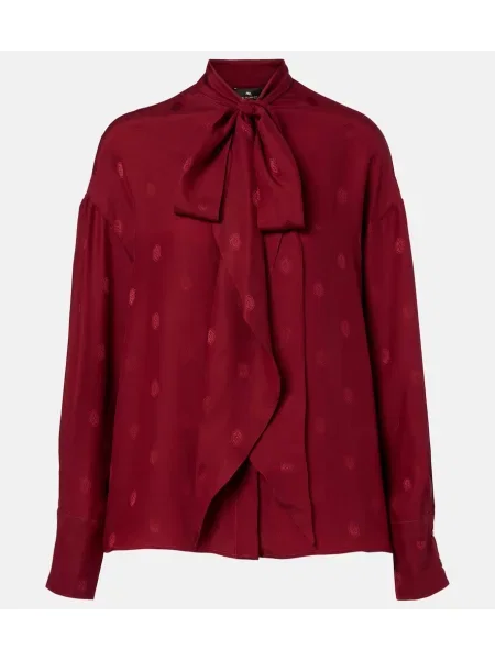 Bluză Etro de mătase roșu