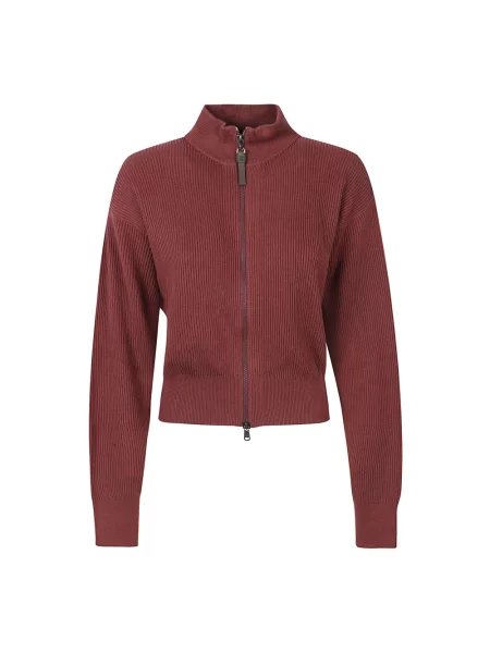 Kardigan Brunello Cucinelli czerwony