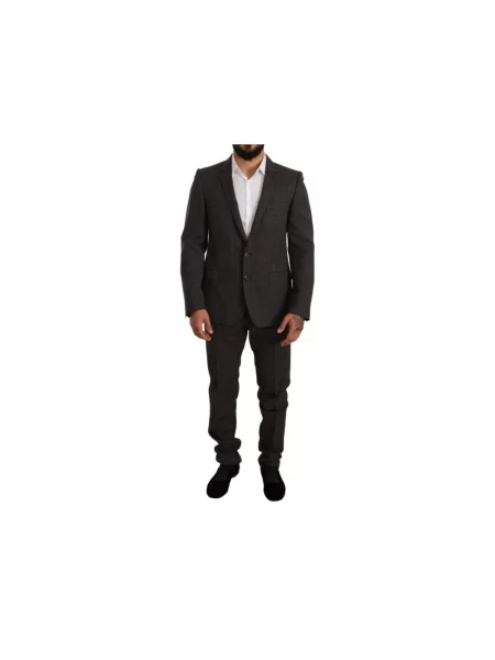 Garnitur Dolce And Gabbana wełniany czarny