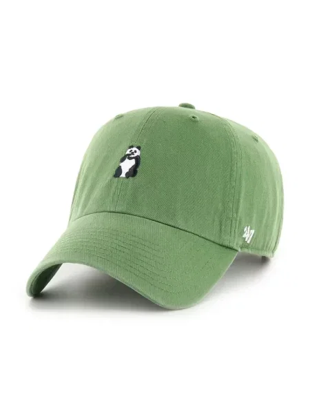 Шапка с козирка 47 brand Animal Base Runner с апликация зелено